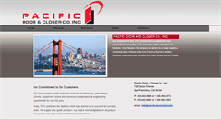 Desktop Screenshot of pacificdoorcloser.com